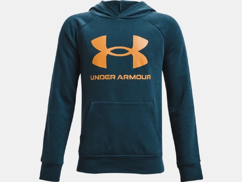 Under armour deals hoodie orange kids